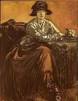 Maxime Dethomas: Une Femme Assise (1917).