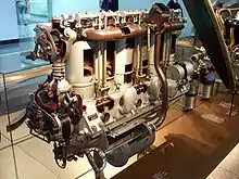 Maybach Mb IVa engine installed in aircraft Fizir F1V-Maybach.
