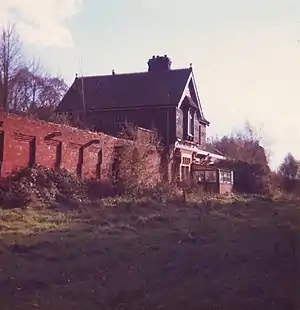 The former Mayfield Railway Station, East Sussex in 1986