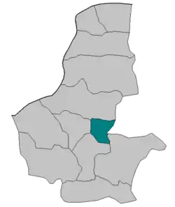 Location in Faryab province