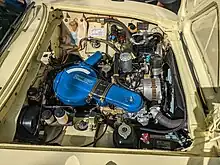 13A engine in a Mazda Luce R130 coupe