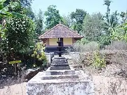 Front view of temple