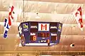 The scoreboard at the McConnell Arena.