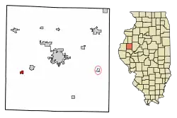 Location in McDonough County, Illinois
