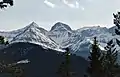 Mt. McLaren, with Andy Good Peak (behind), and Mt. Parrish (center)