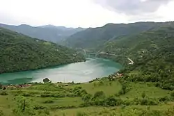 View on Međeđa and the Drina