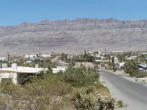 Grand Wash  Cliffs at Meadview, Arizona (view due-east)