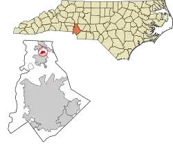 Location of Caldwell, North Carolina