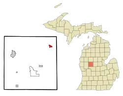 Location in Mecosta, Michigan