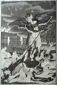 Book 1: Satan Rousing the Rebel Angels. Anonymous artist, possibly Henry Aldrich.