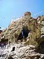 Meditation cave, Dhankhar Gompa. Lahaul and Spiti, India. 2004