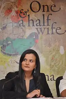Pant at the Mumbai book launch of her novel One & A Half Wife