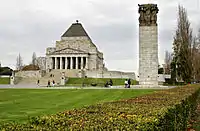 Shrine of Remembrance, Melbourne; completed in 1934