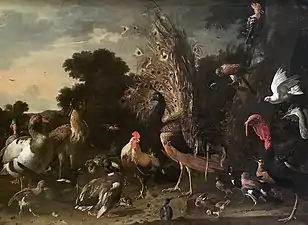 Geflügelhof [Poultry Farm] (ca. 1675-99), oil on canvas, 162 × 220,5 cm., Kunsthistorisches Museum