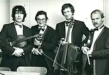 Melos Quartet (from L to R: H.Voss, W.Melcher, P.Buck, G.Voss) in 1977