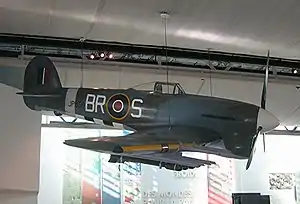 Hawker Typhoon ground-attack aircraft at Mémorial