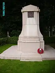 Memorial to York and Lancasters near Serre.