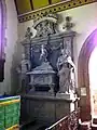 Memorial to Lewis Watson, 1st Earl of Rockingham (d.1724) in St. Leonard's Church, Rockingham