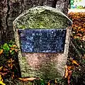 Memorial to Captain Wilfred Thornton on Stapleton village green.