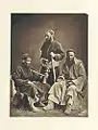 Men in Kashmiri phiran and poots, 1875