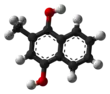 Ball-and-stick model of menadiol