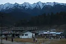 Menchukha town at dusk