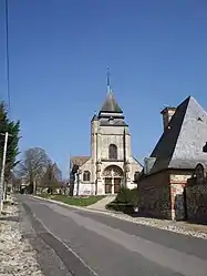 The church in Ménilles