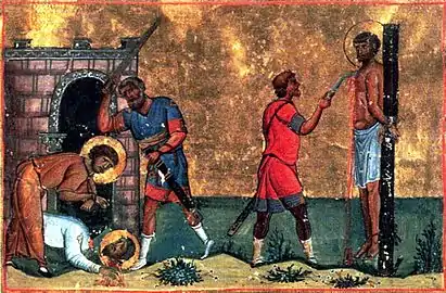 Martyrs Trophimus, Sabbatius, and Dorymedon of Synada.