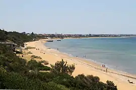 Looking south-east over Mentone Beach