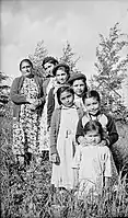 Merasty women and girls, Cree, The Pas, Manitoba, 1942