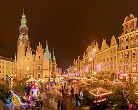 The Christmas Market in Wrocław, Poland