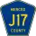 County Road J17 marker