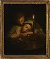 Lovers by Candlelight, ca. 1740s, private collection