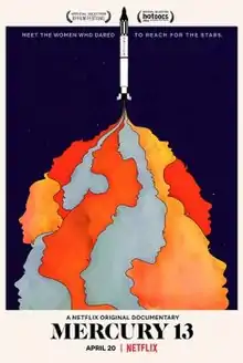 The poster for the film shows a rocket traveling through space, leaving a trail of brightly colored smoke in its wake.