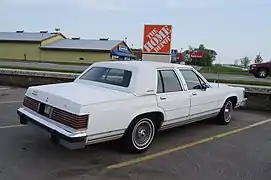 1983-1987 Grand Marquis, showing formal roof configuration