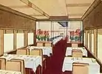 Portion of dining car