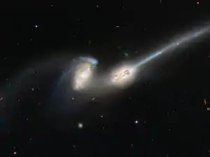 The Mice Galaxies, NGC 4676A (right) / NGC 4676B (left)