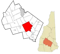 Location in Merrimack County, New Hampshire