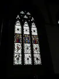 Grisaille window at Merton College, Oxford (13th c.)