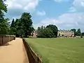 Merton Field, with Merton Walk to the left and Merton College in the distance.