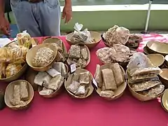 Table with typical sweets in Húcares, Naguabo