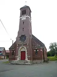 The church in Mesnil-Martinsart