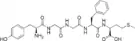 Chemical structure of Met-enkephalin.