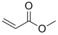 Skeletal formula of methyl Acrylate