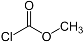 Skeletal formula of methyl chloroformate