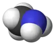 Spacefill model of methylamine