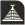 Pictogram of La Raza metro station. It features the silhouette of a Mesoamerican pyramid with an eagle at the top.
