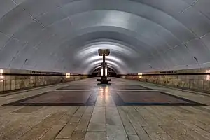 Timiryazevskaya – single-span underground station