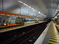 MF 77 rolling stock on Line 8 at Porte de Charenton in 2009