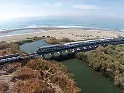 train on bridge